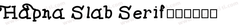 Hapna Slab Serif字体转换